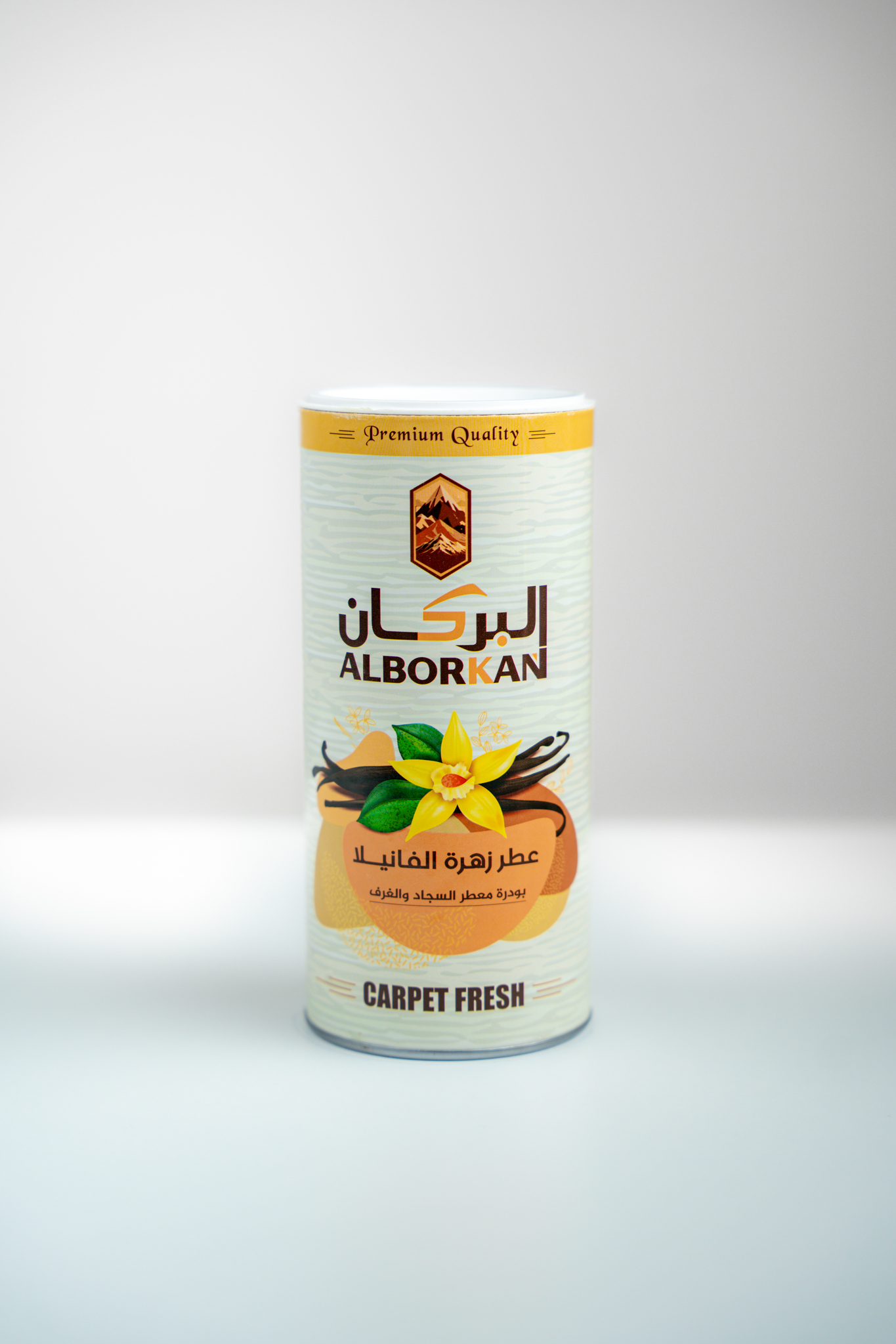بودرة سجاد البركان بعطر زهرة الفانيلا